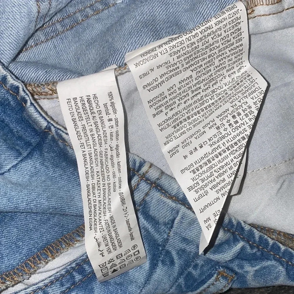 Zara high waisted jeans shorts  Sz S-M - Picture 9 of 11
